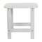 Merrick Lane Riviera Poly Resin Indoor/Outdoor All-Weather Adirondack Side Table